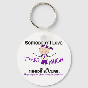 Chaveiro Alguém amor de I - doença de Crohns (menino)