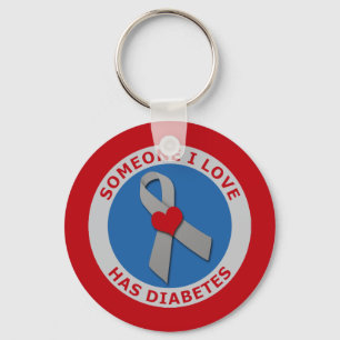 Chaveiro Alguém amor de I tem o diabetes