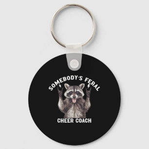 Chaveiro Alguém é Treinador de Cheerleading Mapache Feral d