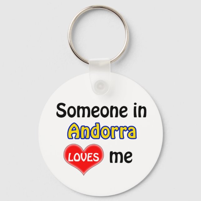 Chaveiro Alguém em Andorra me ama (Frente)