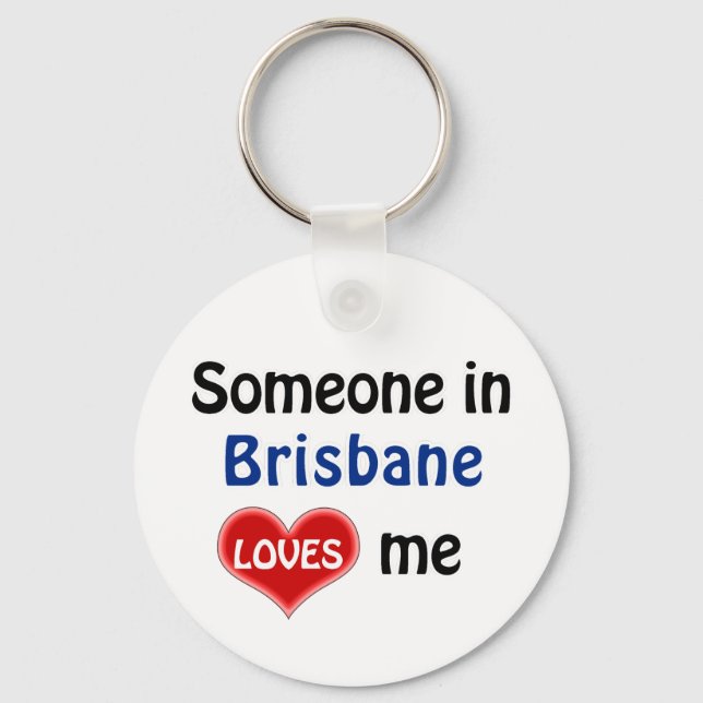 Chaveiro Alguém em Brisbane me ama (Frente)
