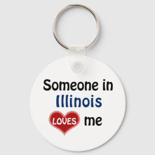 Chaveiro Alguém em Illinois me ama