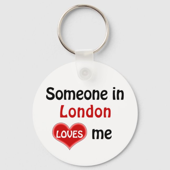 Chaveiro Alguém em Londres me ama (Frente)