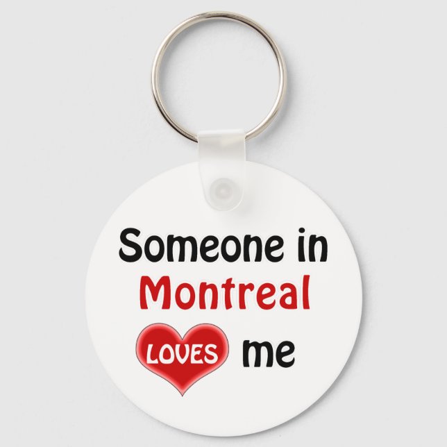 Chaveiro Alguém em Montreal me ama (Frente)