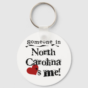 Chaveiro Alguém em North Carolina ama-me