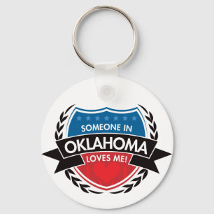Chaveiro Alguém em Oklahoma ama-me