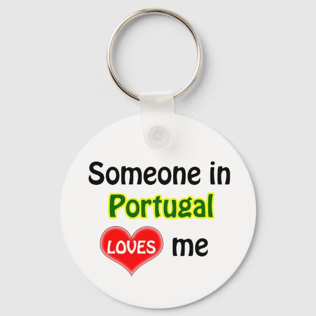 Chaveiro Alguém em Portugal me ama (Frente)