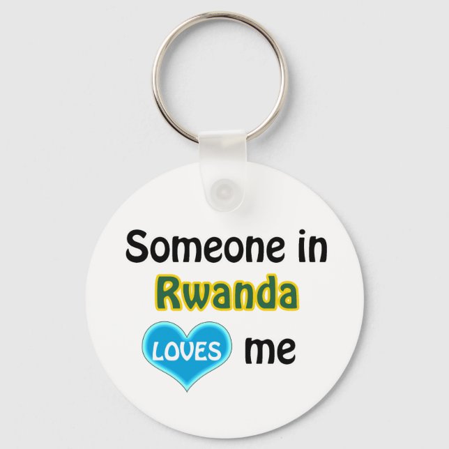 Chaveiro Alguém em Ruanda me ama (Frente)