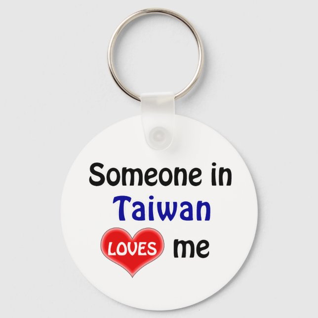 Chaveiro Alguém em Taiwan me ama (Frente)