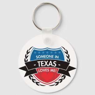 Chaveiro Alguém em Texas ama-me