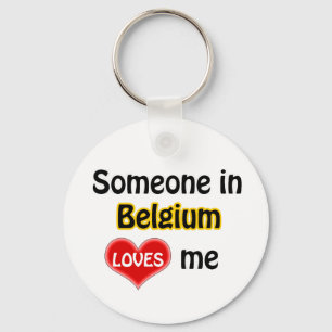 Chaveiro Alguém na Bélgica me ama