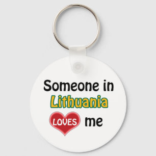 Chaveiro Alguém na Lituânia me ama