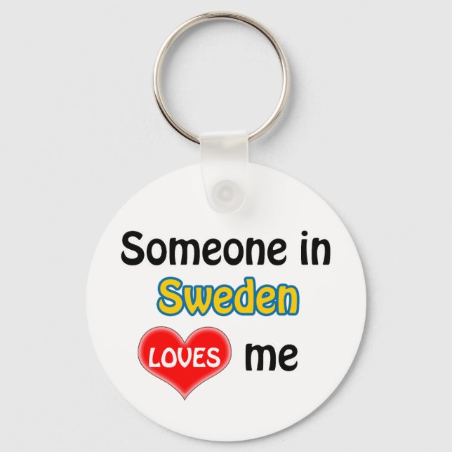 Chaveiro Alguém na Suecia me ama (Frente)