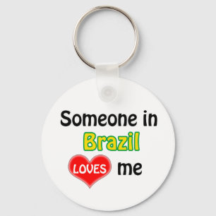 Chaveiro Alguém no Brasil me ama