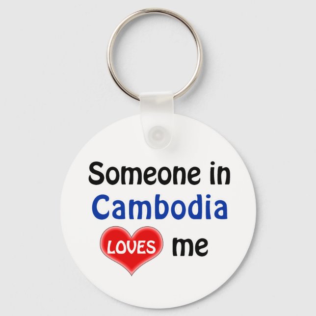 Chaveiro Alguém no Camboja me ama (Frente)