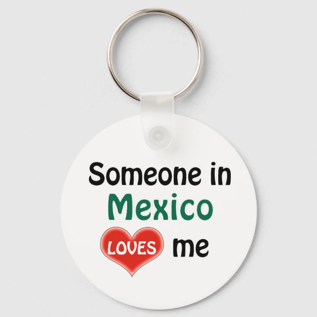 Chaveiro Alguém no México me ama (Frente)