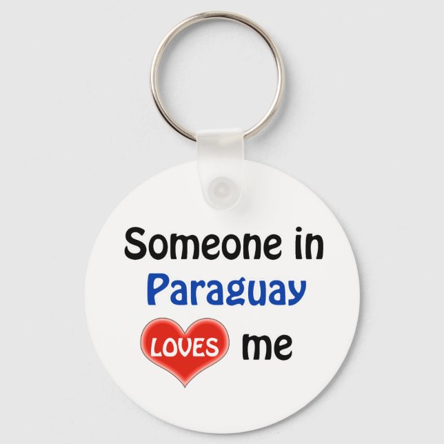 Chaveiro Alguém no Paraguai me ama (Frente)