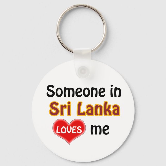 Chaveiro Alguém no Sri Lanka me ama (Frente)