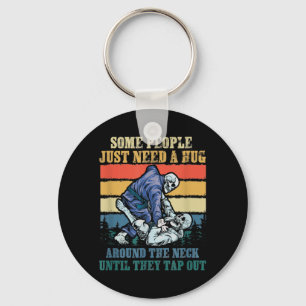 Chaveiro Algumas Pessoas Precisam De Um Abraço Vintage BJJ