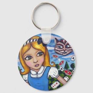 Chaveiro Alice no keyring do país das maravilhas