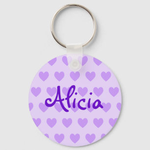Chaveiro Alicia no roxo