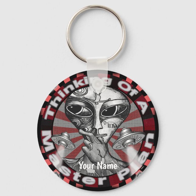 Chaveiro Alien Master Plan (Frente)