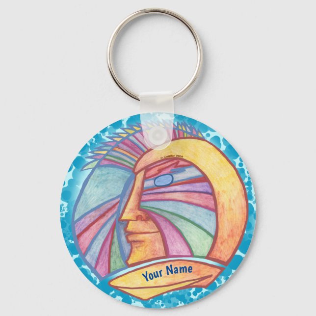 Chaveiro Alien Spaceman custom name keychain (Frente)