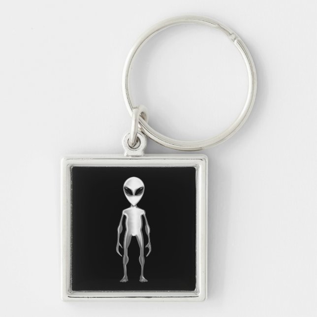 Chaveiro Alienígena cinza (Frente)