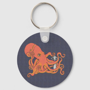 Chaveiro Alienígena com a corrente chave do amigo do polvo