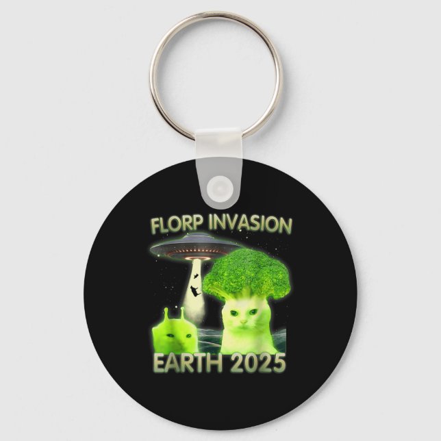 Chaveiro Alienígena Engraçada Meme Florp Invasão Terra 2025 (Frente)
