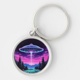 Chaveiro Alienígena Espacial Retrofuturista