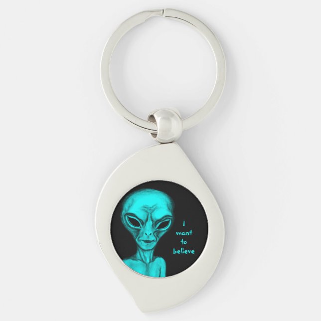 Chaveiro Alienígena, quero acreditar (Frente)