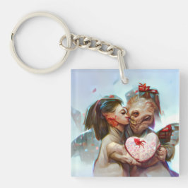 Chaveiro Alienígena Whimsical Romance