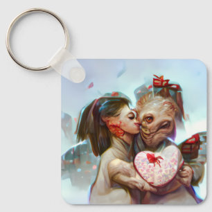 Chaveiro Alienígena Whimsical Romance