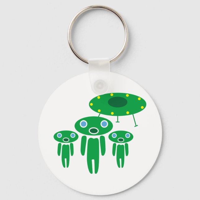 Chaveiro Aliens de chegada (Frente)