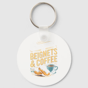 Chaveiro Alimentado Por Beignets E Café Divertido New Orlea