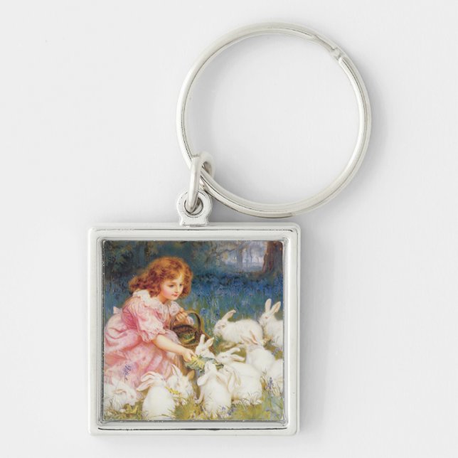 Chaveiro Alimentando os coelhos (Frente)