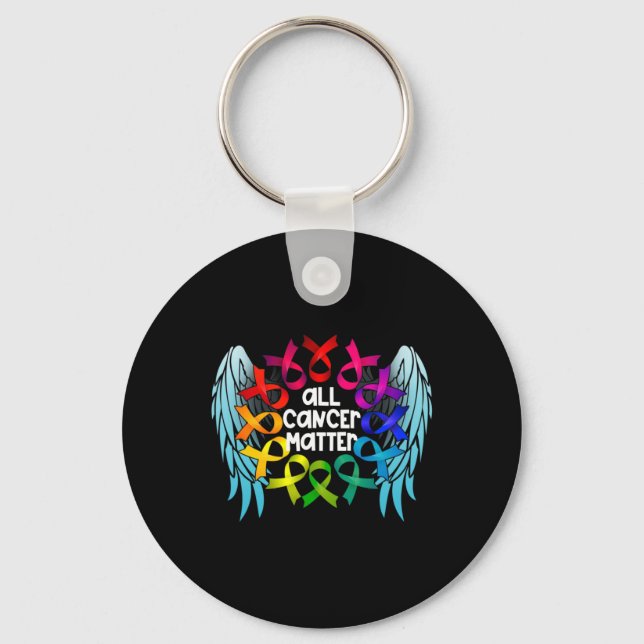 Chaveiro All Cancer Problem World Cancer Awareness Multicol (Frente)