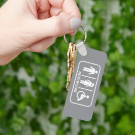 Chaveiro All Gender Bathroom Symbol