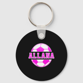 Chaveiro Allana Name Girls Soccer Play Football Sports Fan 
