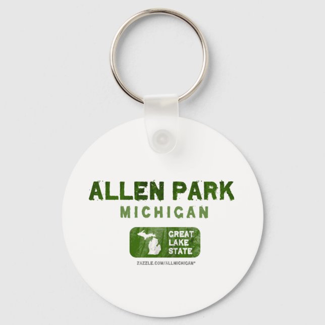 Chaveiro Allen Park Michigan Excelente Lake State (Frente)