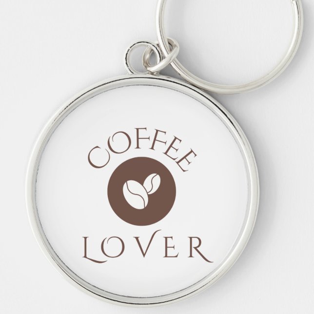 Chaveiro Almofada de Arremesso Amante de Café – Presente de (Frente)