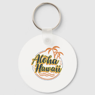 Chaveiro Aloha Beaches Hawaii Palms Vintage Surfer Shirt
