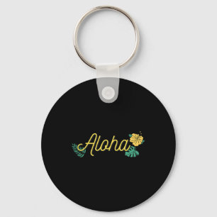 Chaveiro Aloha Havaí Ilha Havaiana Hibisco Tropical Flor