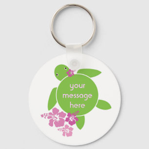 Chaveiro Aloha Honu Custom Message Key Chain