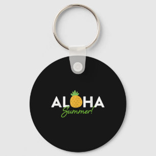 Chaveiro Aloha Summer _ Pineapple Lover Cute Funny Hola Vac