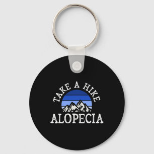 Chaveiro Alopecia Suporte Fita Blue Sunset Areata Awarene