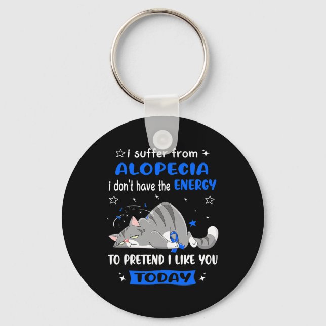 Chaveiro Alopecia Warrior I Sofre De Alopecia (Frente)
