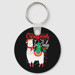 Chaveiro Alpaca Llama de Natal - Natal em Julho
