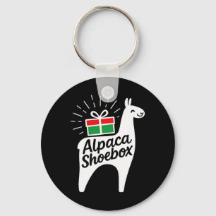 Chaveiro Alpaca Shoebox Natal Child Dando